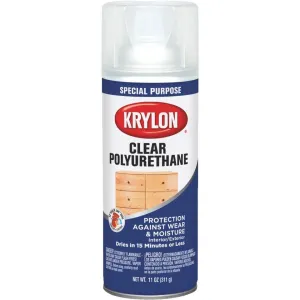 Krylon Gloss Clear Spray Polyurethane,  11 Oz.