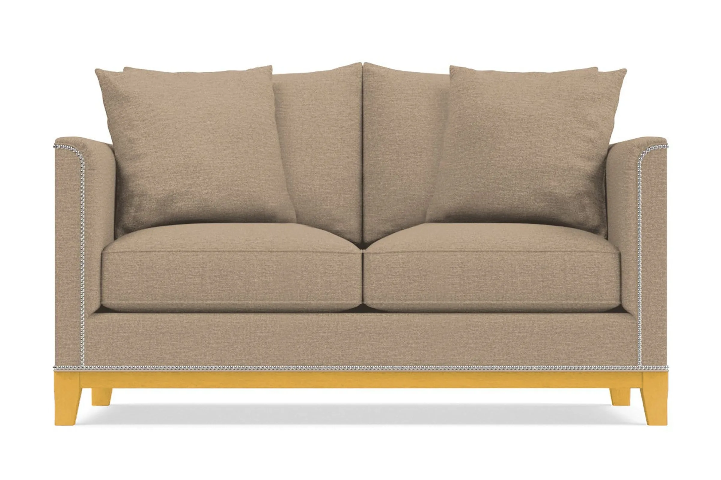 La Brea Apartment Size Sleeper Sofa Bed :: Leg Finish: Natural / Sleeper Option: Deluxe Innerspring Mattress