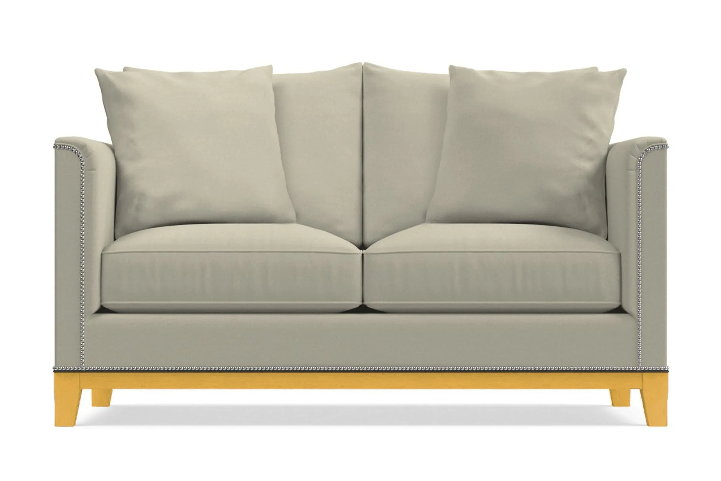 La Brea Apartment Size Sleeper Sofa Bed :: Leg Finish: Natural / Sleeper Option: Deluxe Innerspring Mattress