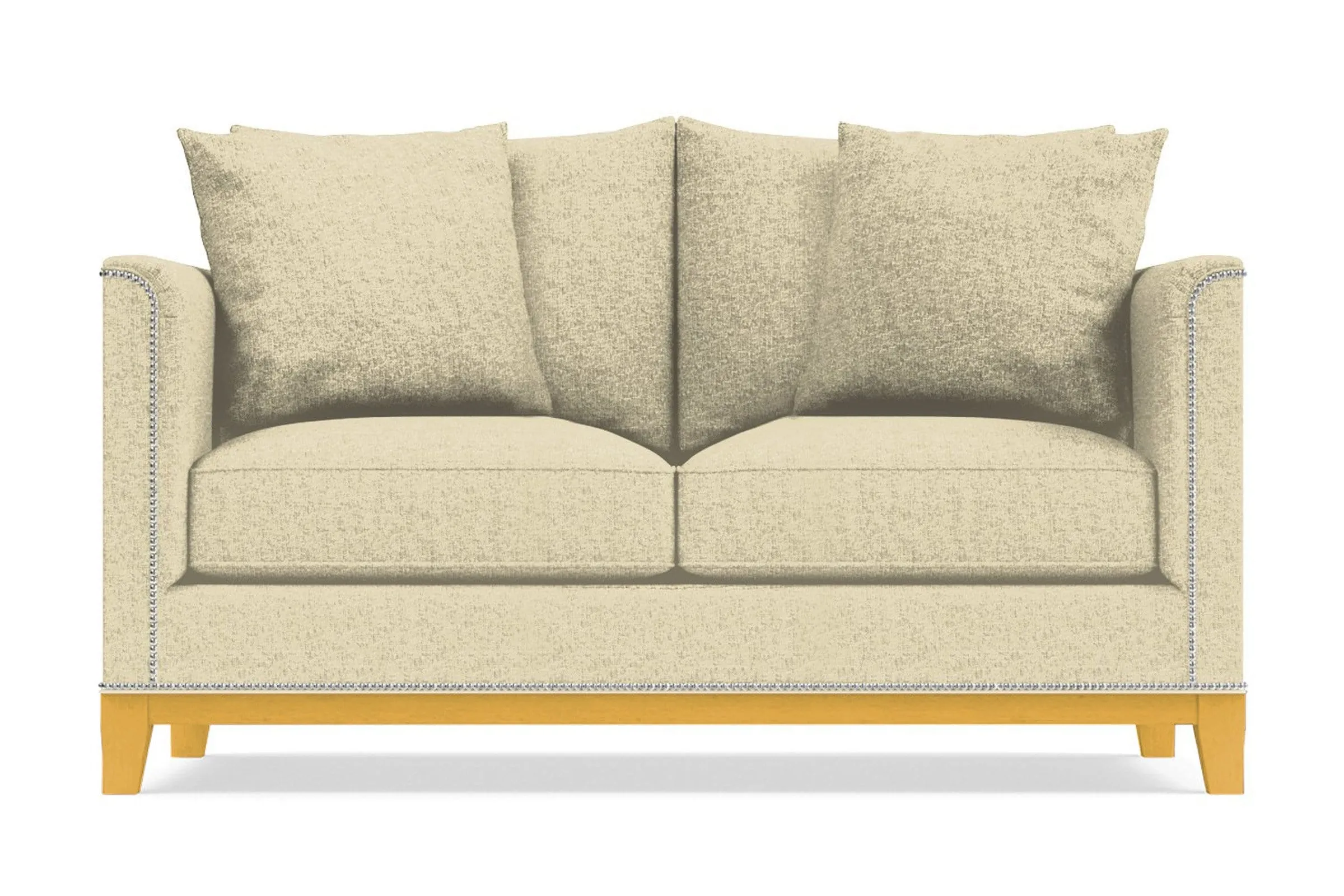 La Brea Apartment Size Sleeper Sofa Bed :: Leg Finish: Natural / Sleeper Option: Deluxe Innerspring Mattress