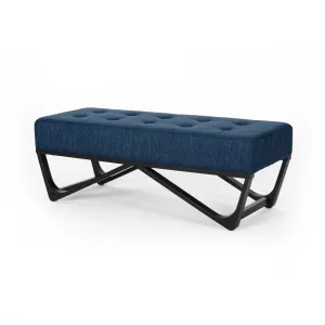 Lamphere Modern Velvet Ottoman Bench