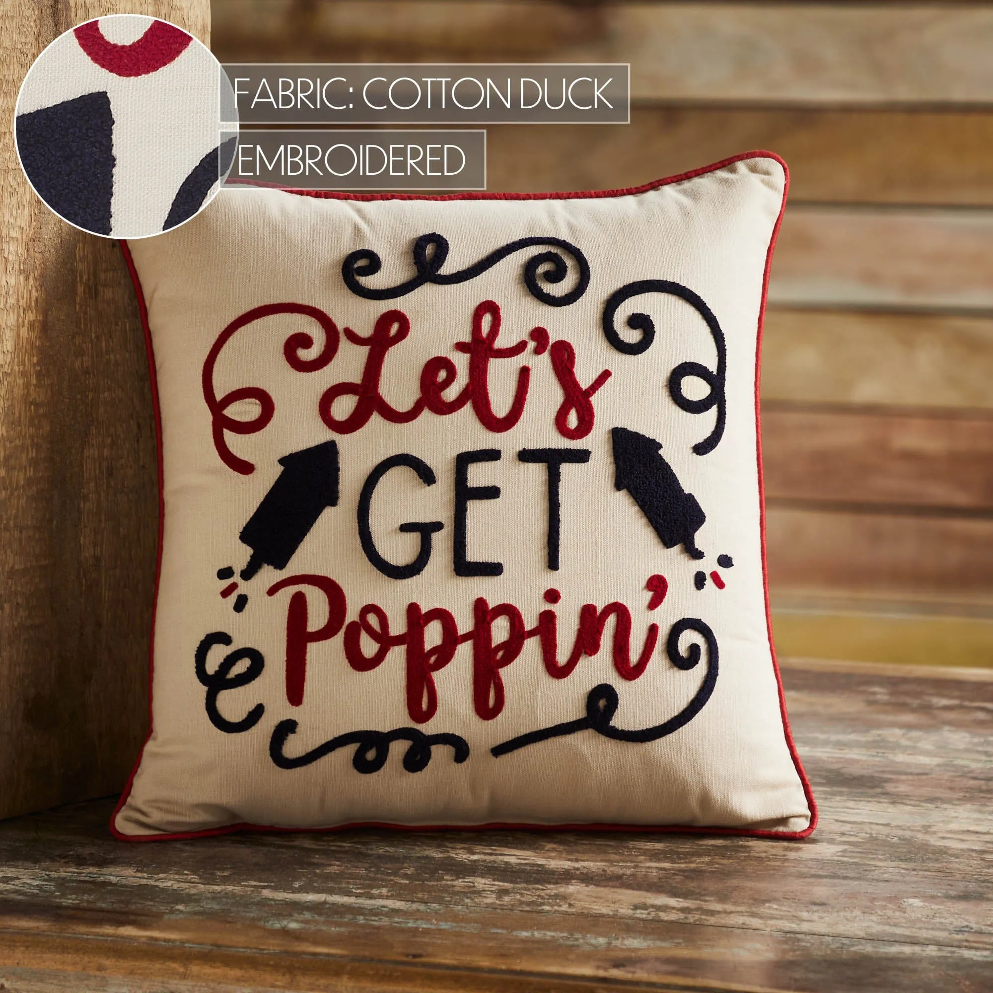 Let's Get Poppin' Pillow 18"