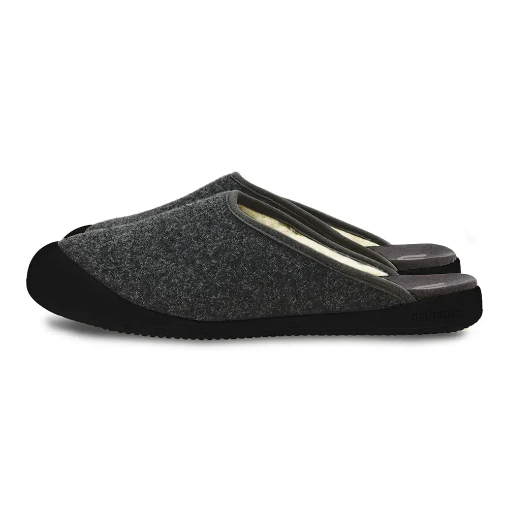 mahabis mule in larvik dark grey x skien black