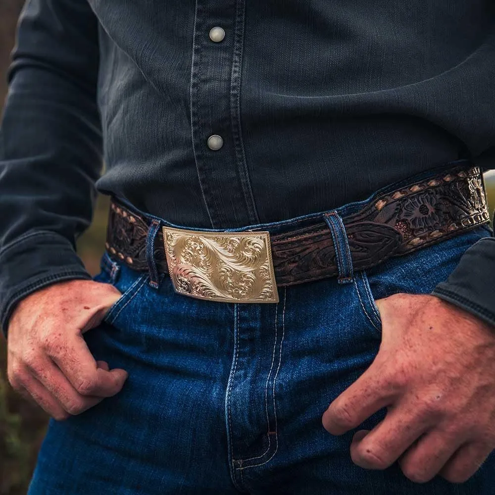 Montana Silversmiths Simple Classic Square Belt Buckle - 21000