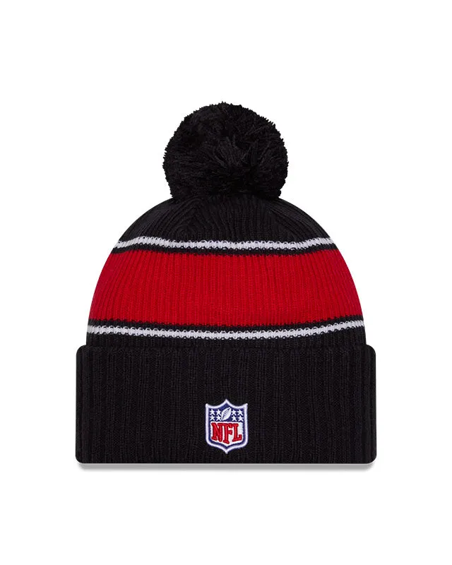 New Era Men's NFL Houston Texans Sideline 24 Sport Pom Knit Toque