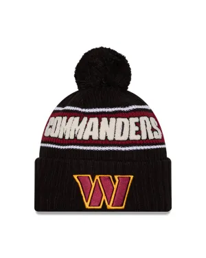 New Era Men's NFL Washington Commanders Sideline 24 Sport Pom Knit Toque