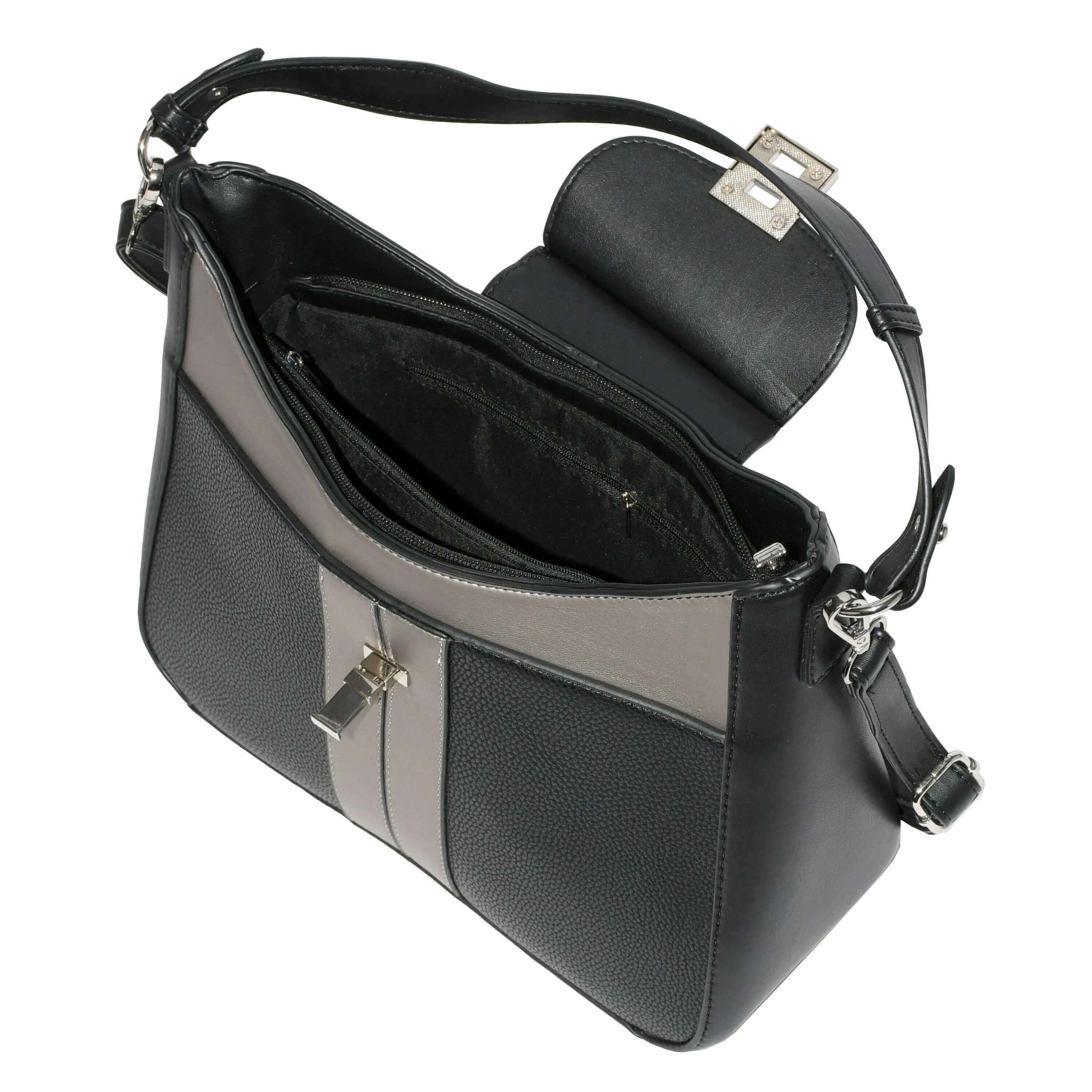 NICCI Ladies’ Shoulder Bag with Color Block Design