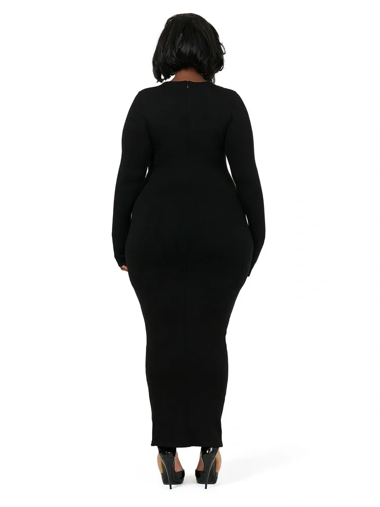 NW Sculpt Mock Neck Dress Curve