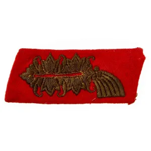 Original German WWII Heer Army General Left Side "Arabesque" Collar Tab