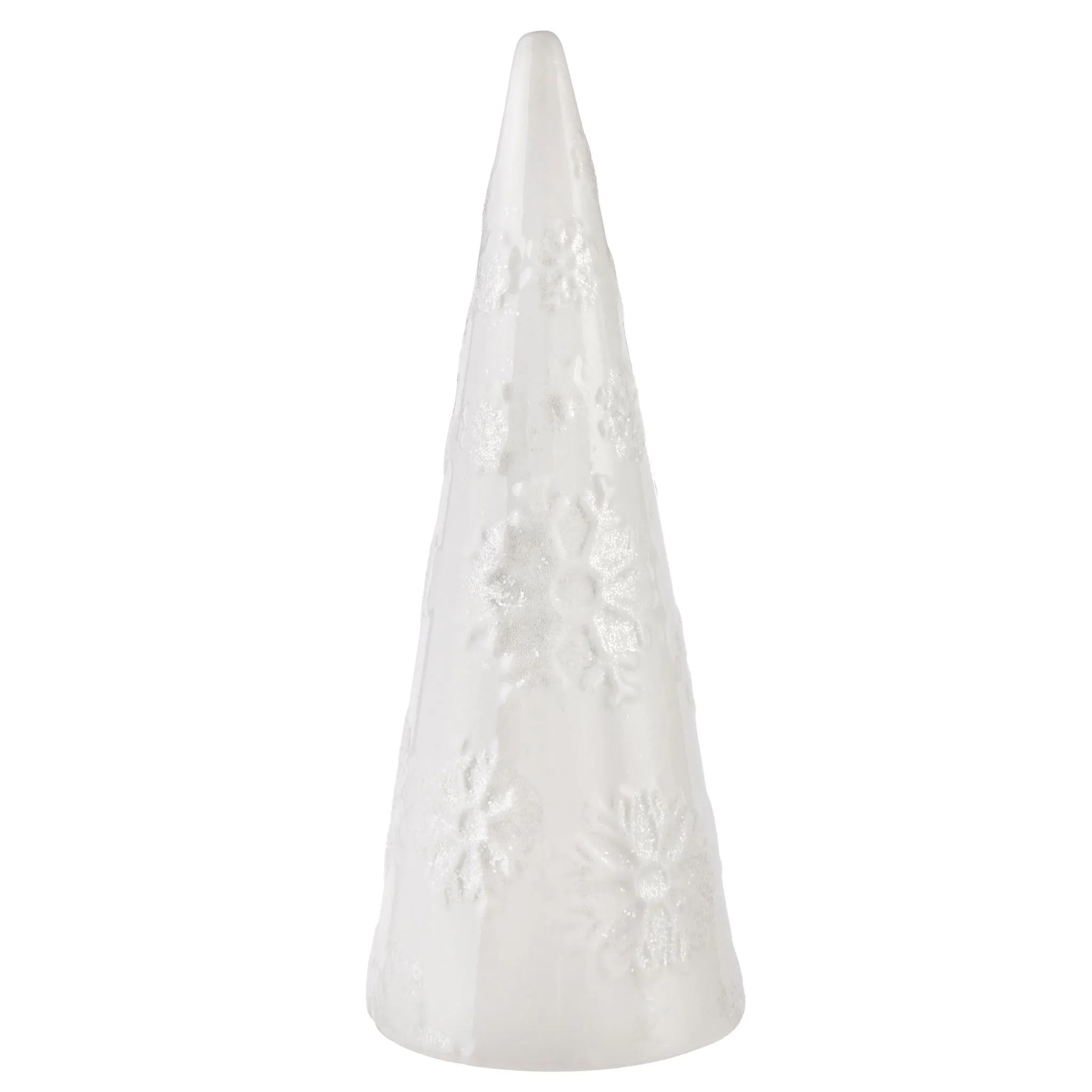 Pier 1 Medium White Sparkling Snowflake Tree