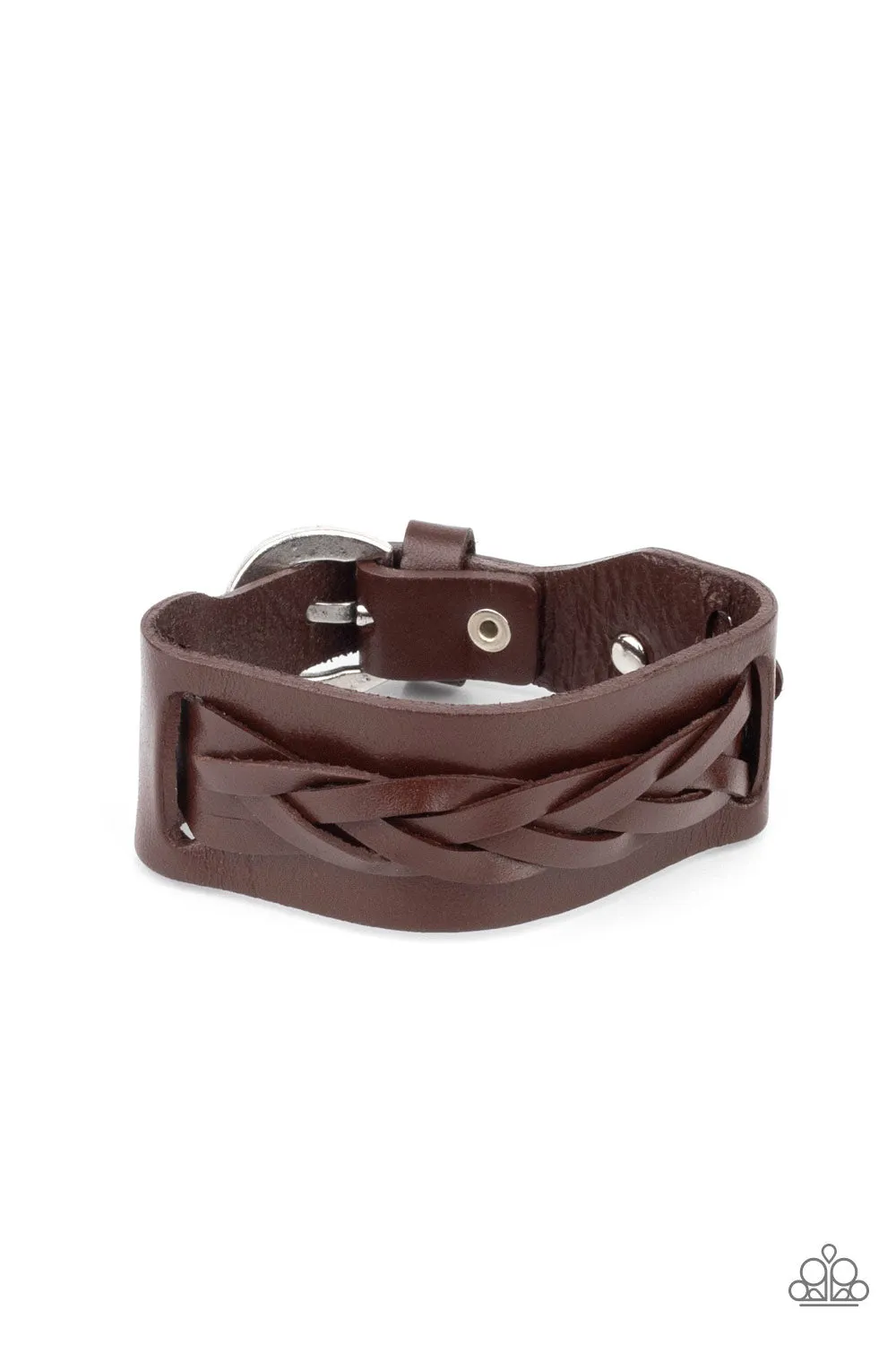 Practical Pioneer - Brown Bracelet - Paparazzi Accessories