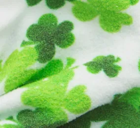 PRINTED FAB: lucky clover