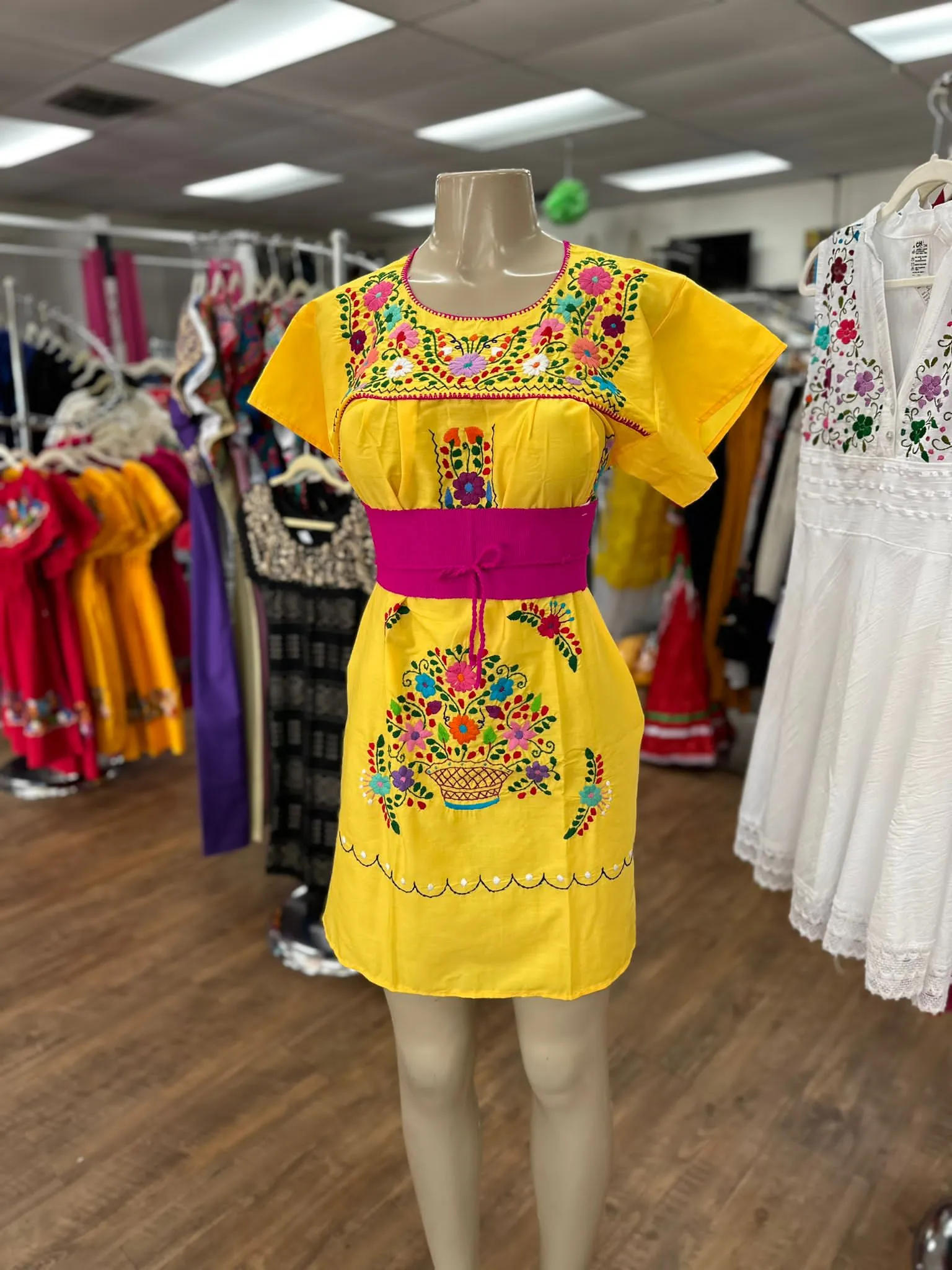 Puebla Yellow Dress