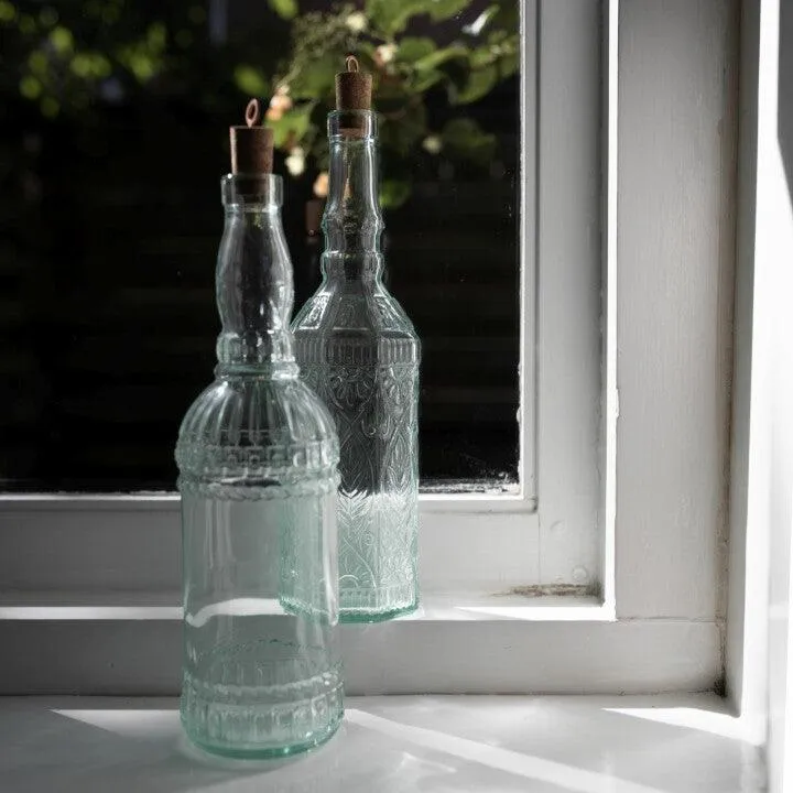 Recycled Glass Bottle with Cork