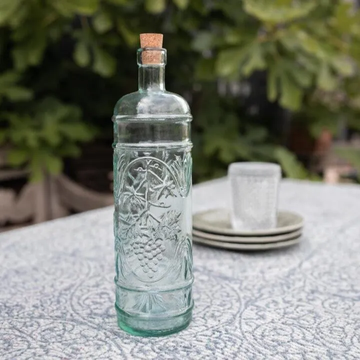 Recycled Glass Bottle with Cork