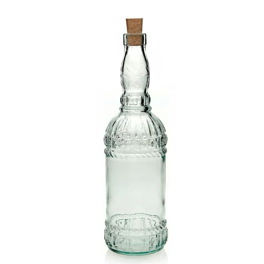 Recycled Glass Bottle with Cork