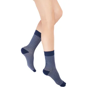 Rejuva® Herringbone Crew Compression Sock