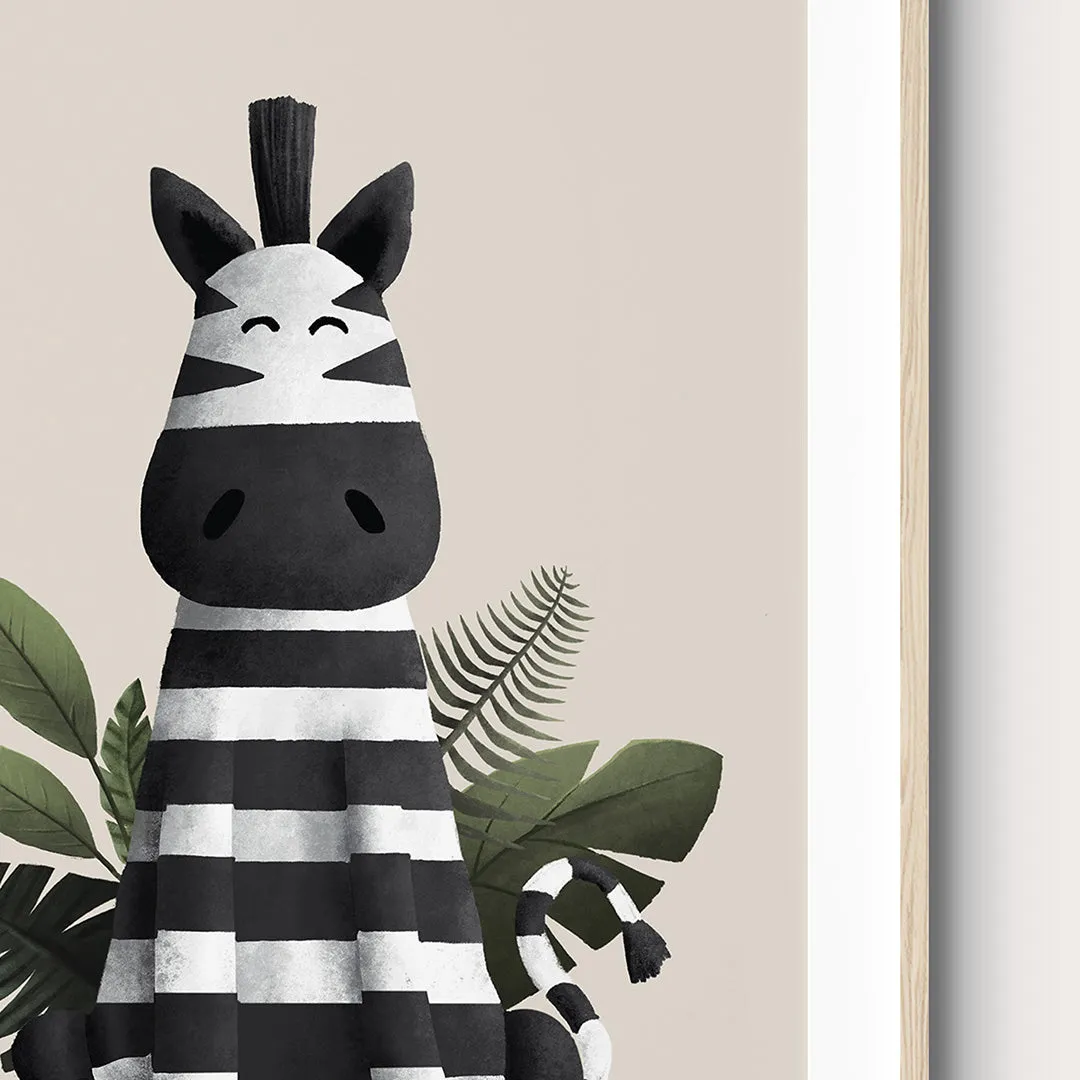 Scandi Safari Animals Nursery Prints Set Of 4