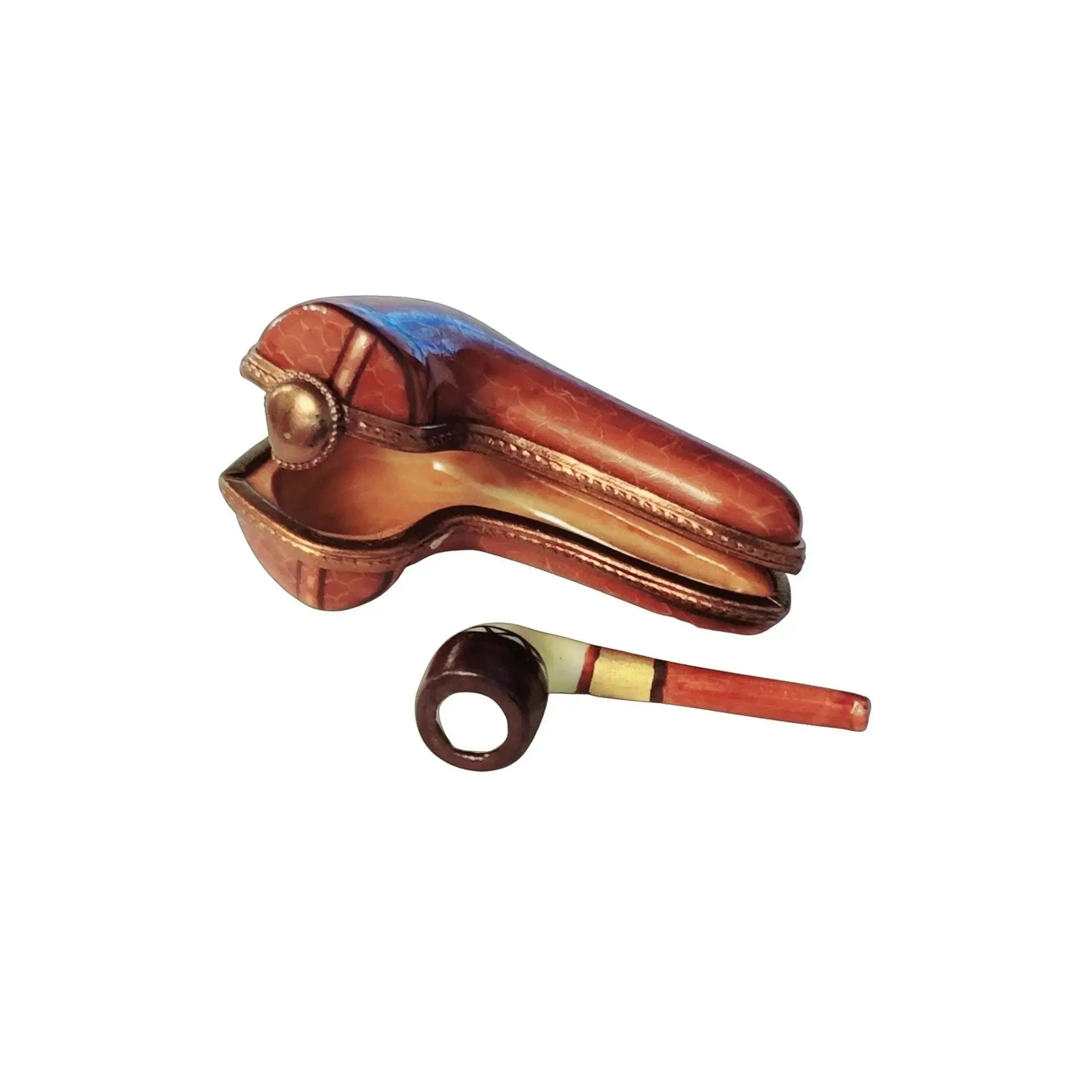 Smoking Pipe Figurine in Case