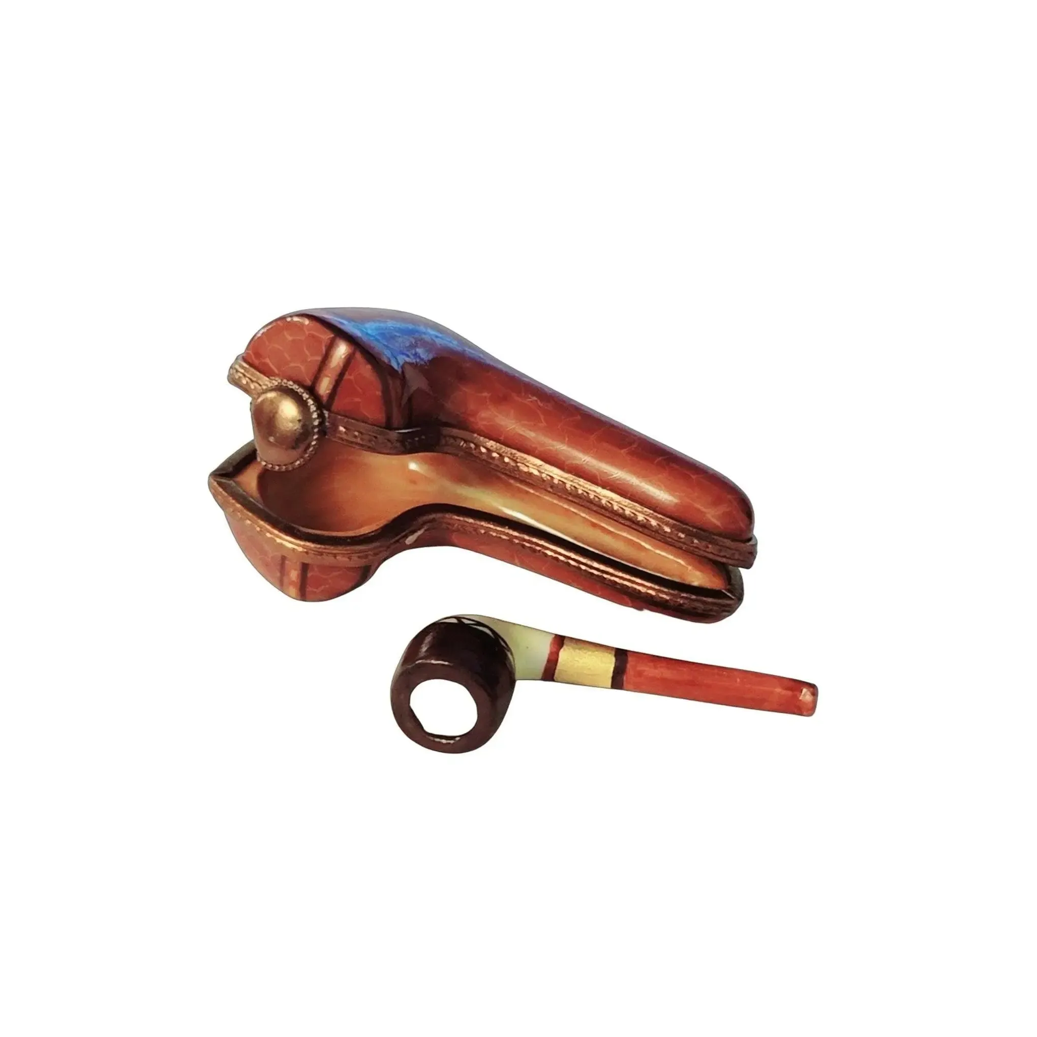 Smoking Pipe Figurine in Case