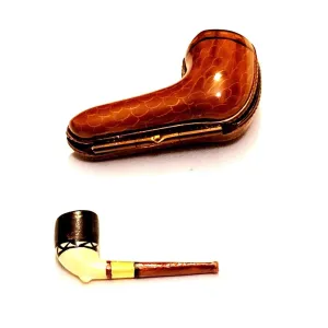 Smoking Pipe Figurine in Case