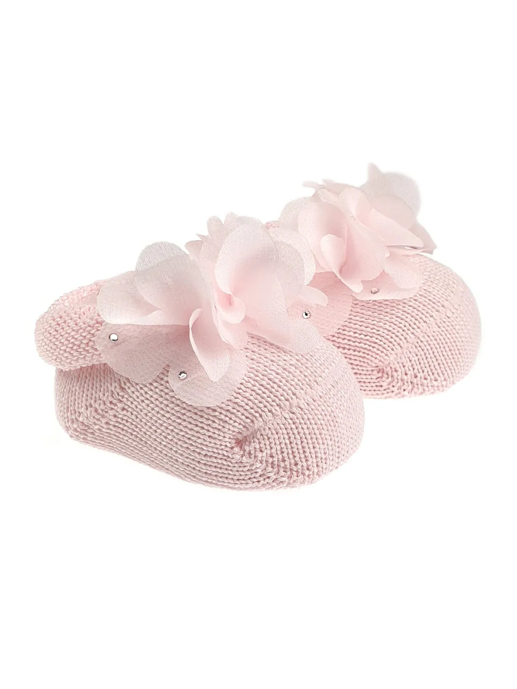 STORY LORIS - Baby Girls pink Headband & Booties Gift-21162H