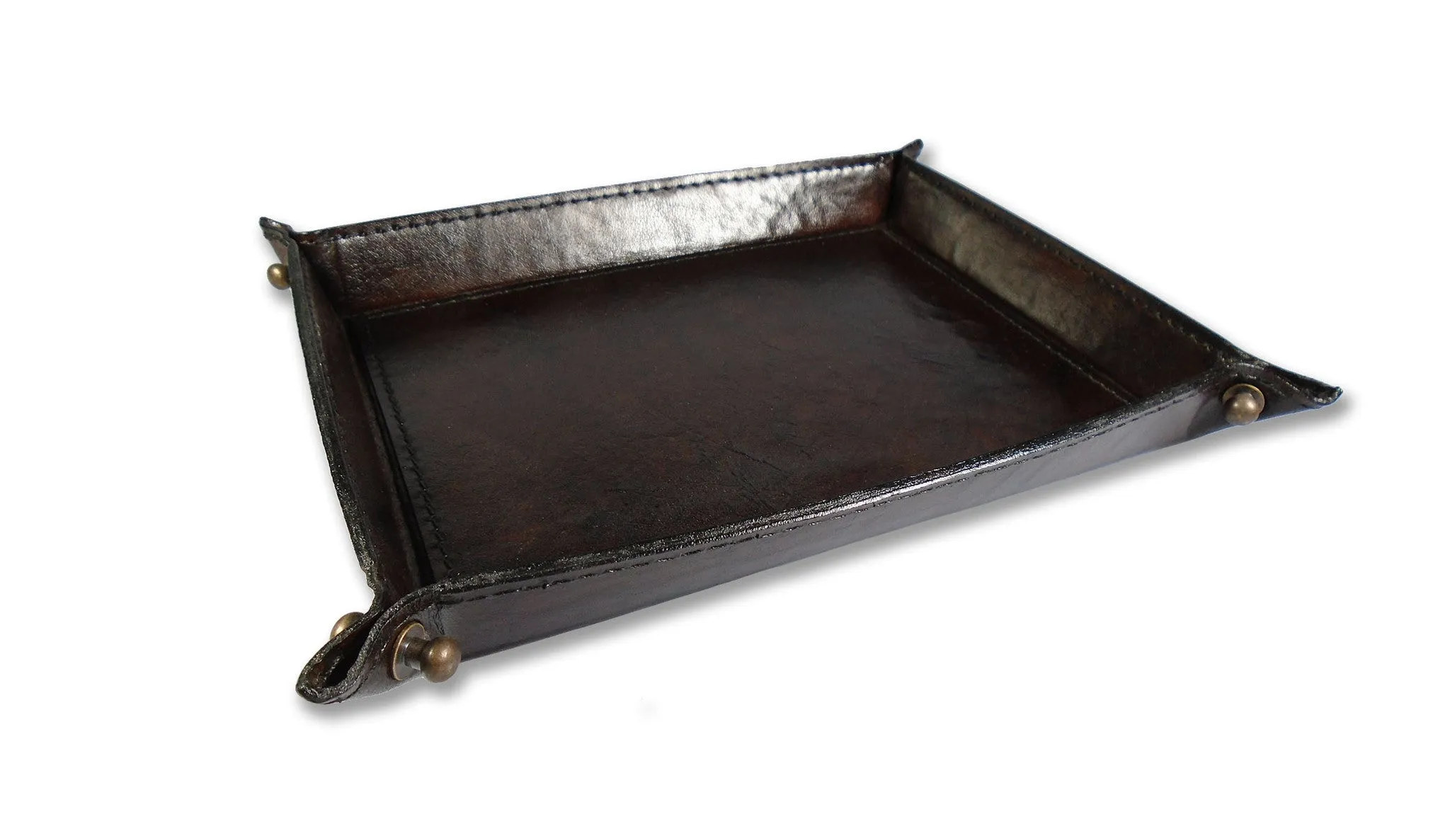 Studded Leather Night Tray