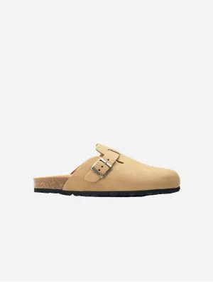 Taro Comfort Men's Vegan Footbed Slippers | Beige