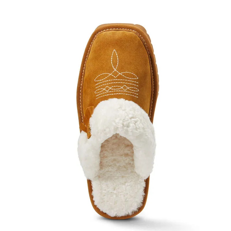 Women's Ariat Jackie Square Toe Slipper-Chestnut