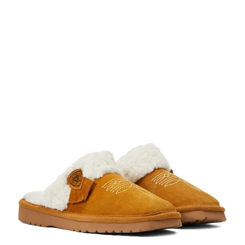 Women's Ariat Jackie Square Toe Slipper-Chestnut