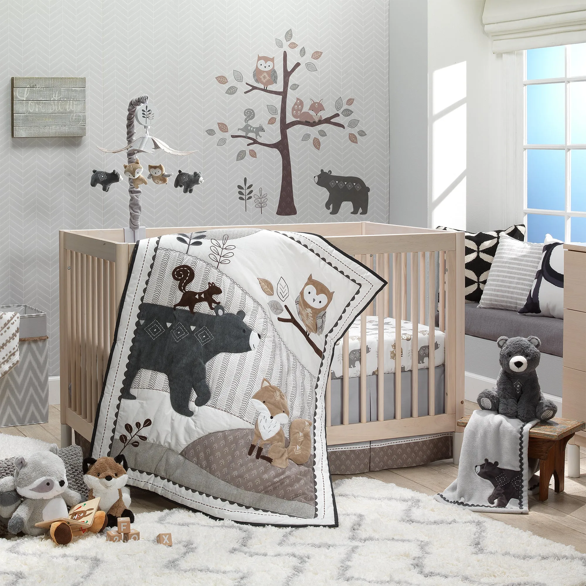 Woodland Forest Musical Baby Crib Mobile