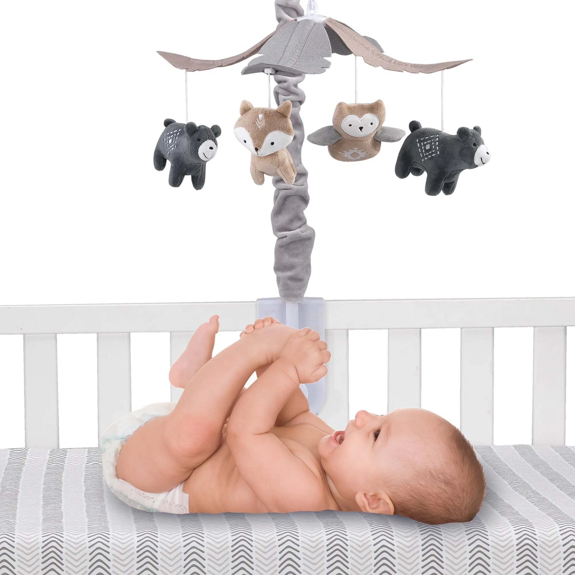 Woodland Forest Musical Baby Crib Mobile